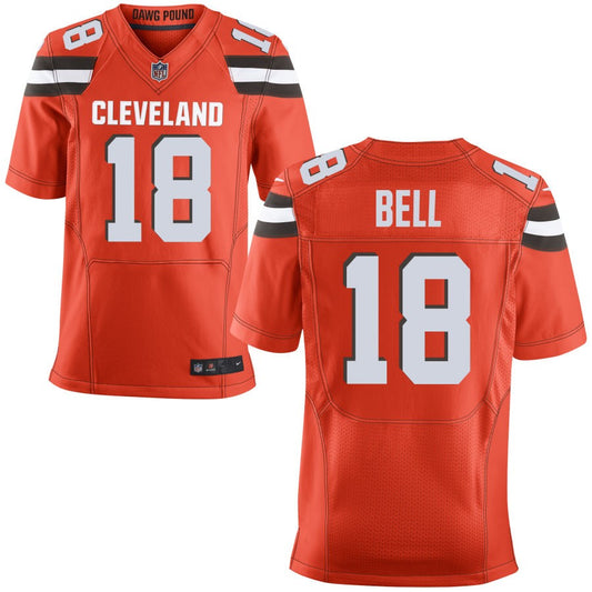 David Bell Men's Nike Orange Cleveland Browns Custom Alternate Elite Jersey