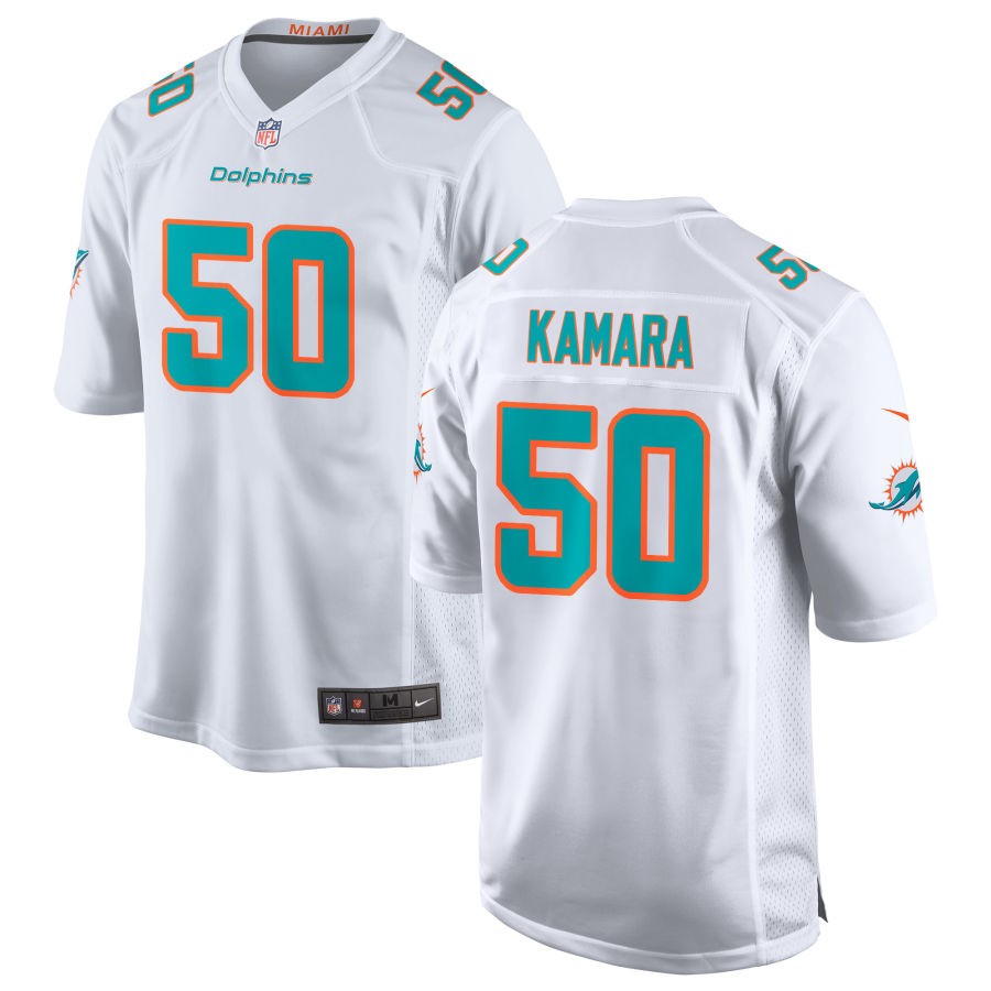 Mohamed Kamara Men's Nike White Miami Dolphins Custom Game Jersey