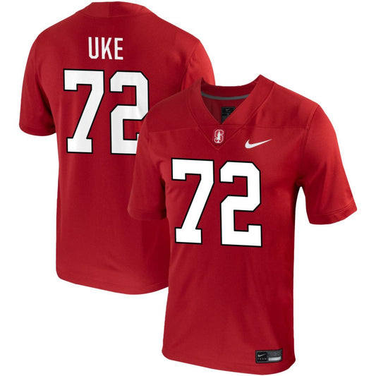 Austin Uke Men's Nike Cardinal Stanford Cardinal Pick-A-Player NIL Replica Football Jersey