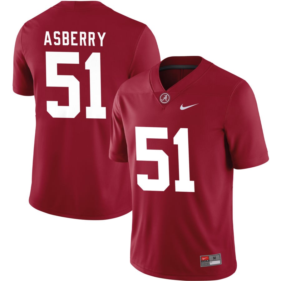 Noland Asberry Men's Nike Crimson Alabama Crimson Tide Pick-A-Player NIL Replica Football Jersey