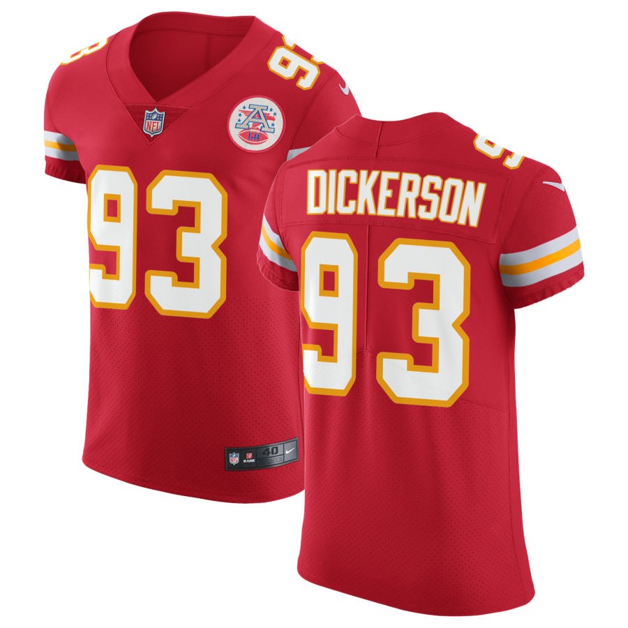 Matt Dickerson Men's Nike Red Kansas City Chiefs Vapor Untouchable Custom Elite Jersey