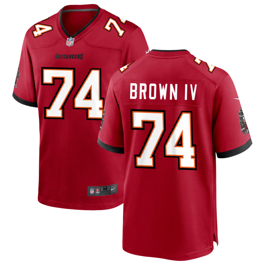 Earnest Brown IV Men's Nike Tampa Bay Buccaneers Red Custom Game Jersey