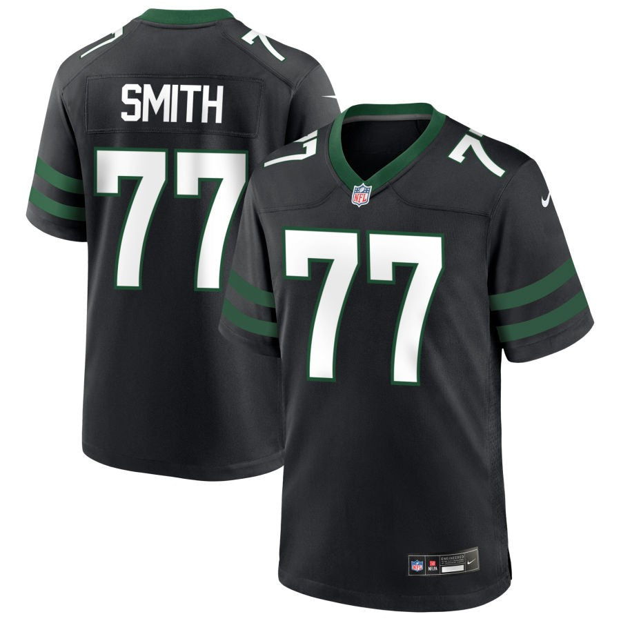 Tyron Smith Men's Nike  Legacy Black New York Jets Alternate Custom Game Jersey