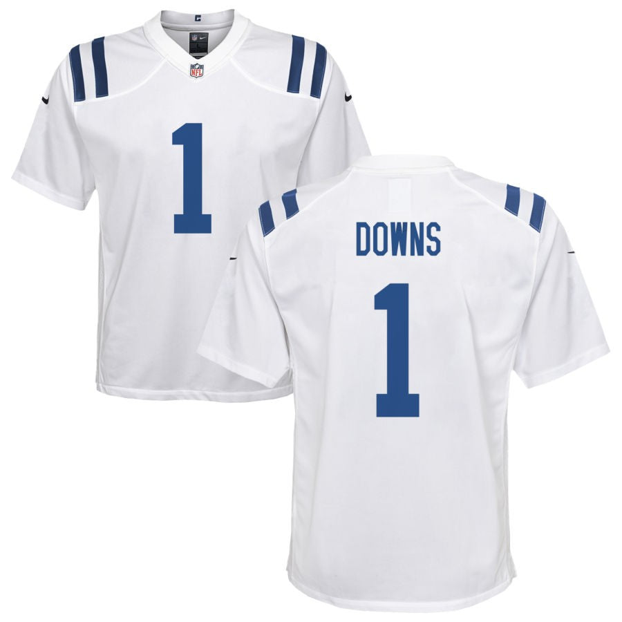 Josh Downs Youth Nike Indianapolis Colts White Custom Game Jersey