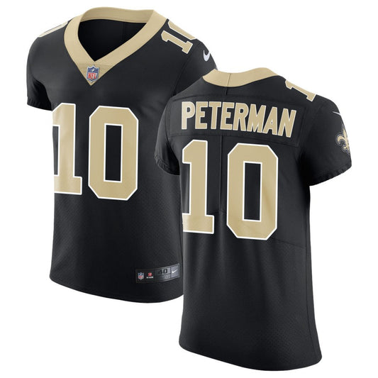 Nathan Peterman Men's Nike Black New Orleans Saints Vapor Untouchable Custom Elite Jersey