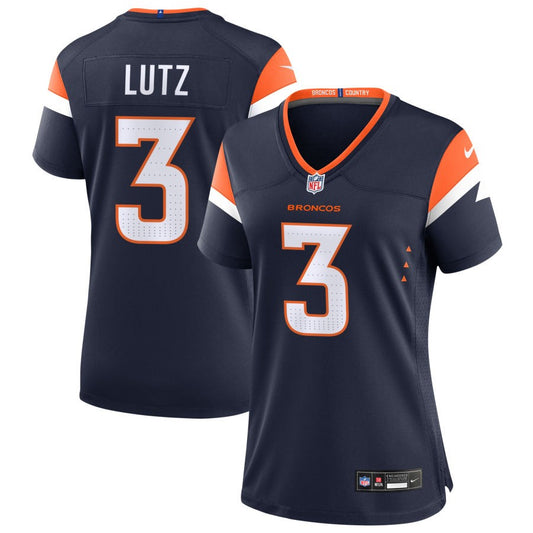 Wil Lutz Women's Nike  Navy Denver Broncos Alternate Custom Game Jersey