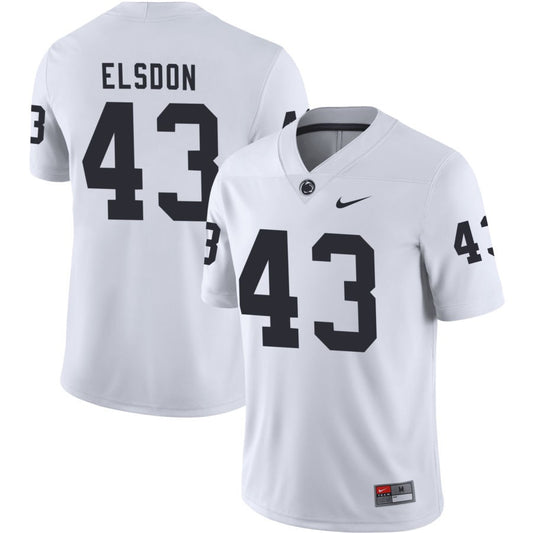 Tyler Elsdon Men's Nike White Penn State Nittany Lions Pick-A-Player NIL Replica Football Jersey