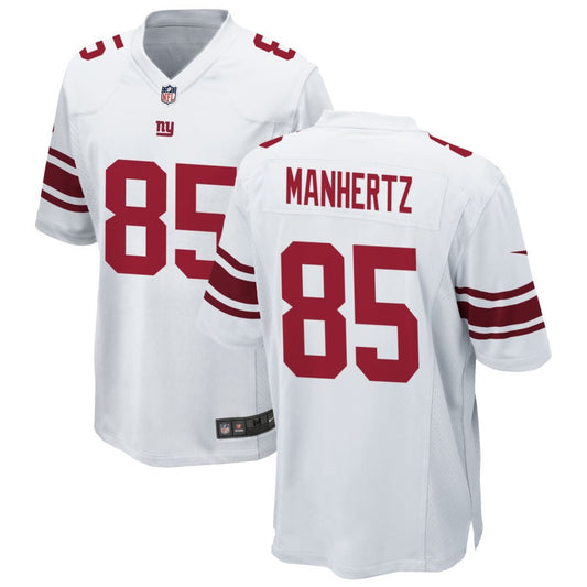 Chris Manhertz Men's Nike White New York Giants Custom Game Jersey