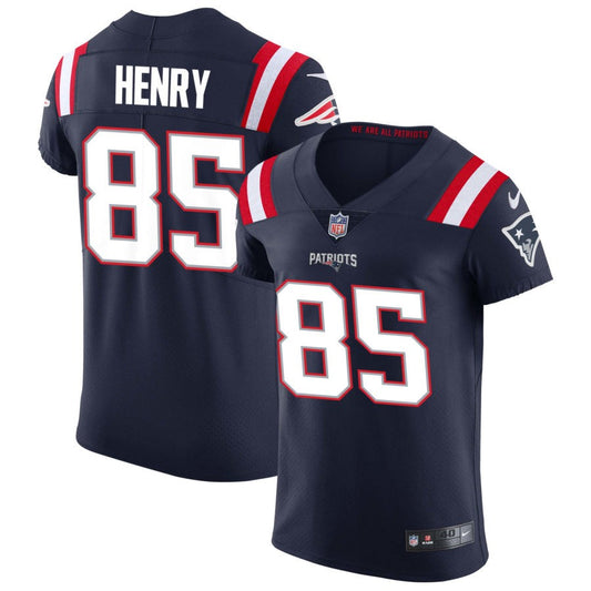 Hunter Henry Men's Nike Navy New England Patriots Vapor Elite Custom Jersey