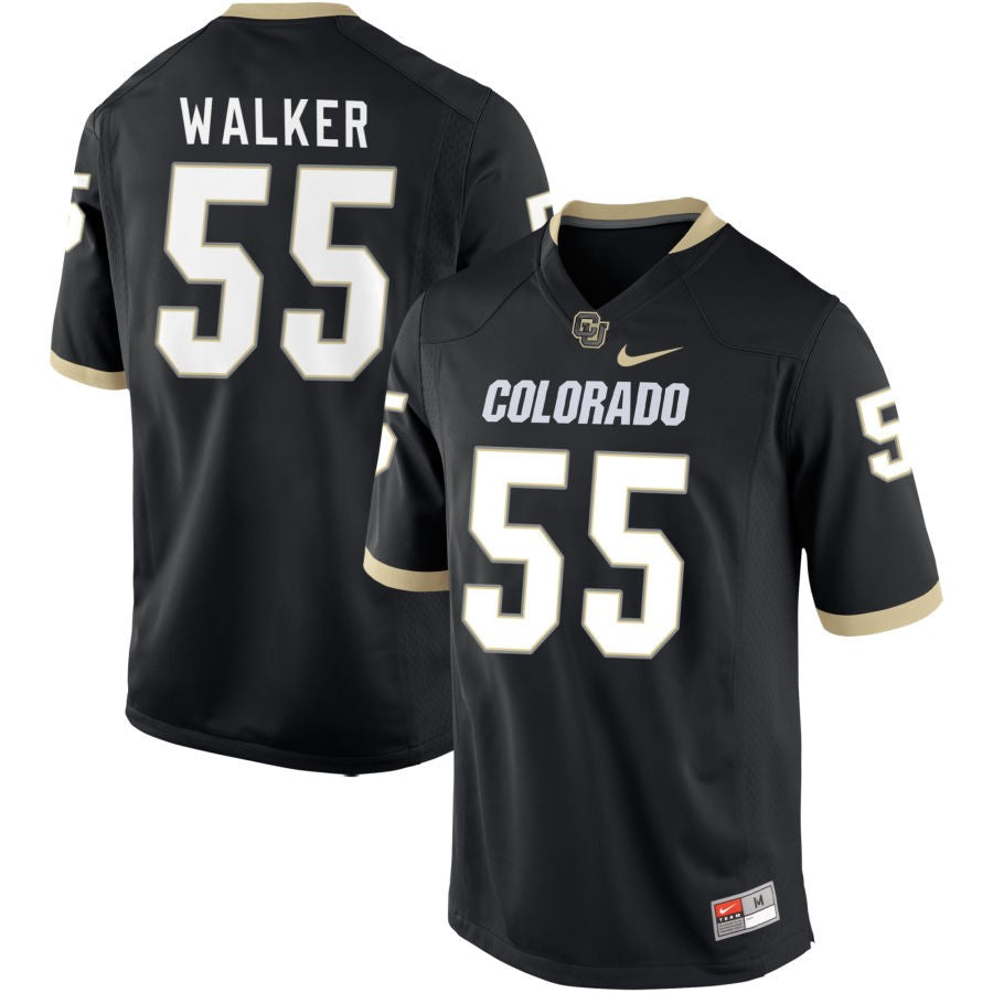 Yakiri Walker Men's Nike Black Colorado Buffaloes Pick-A-Player NIL Replica Football Jersey
