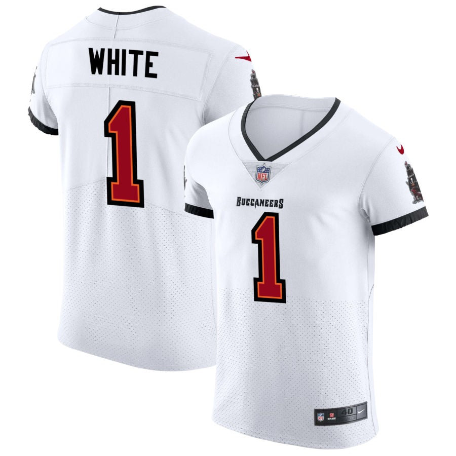 Rachaad White Men's Nike White Tampa Bay Buccaneers Vapor Elite Custom Jersey