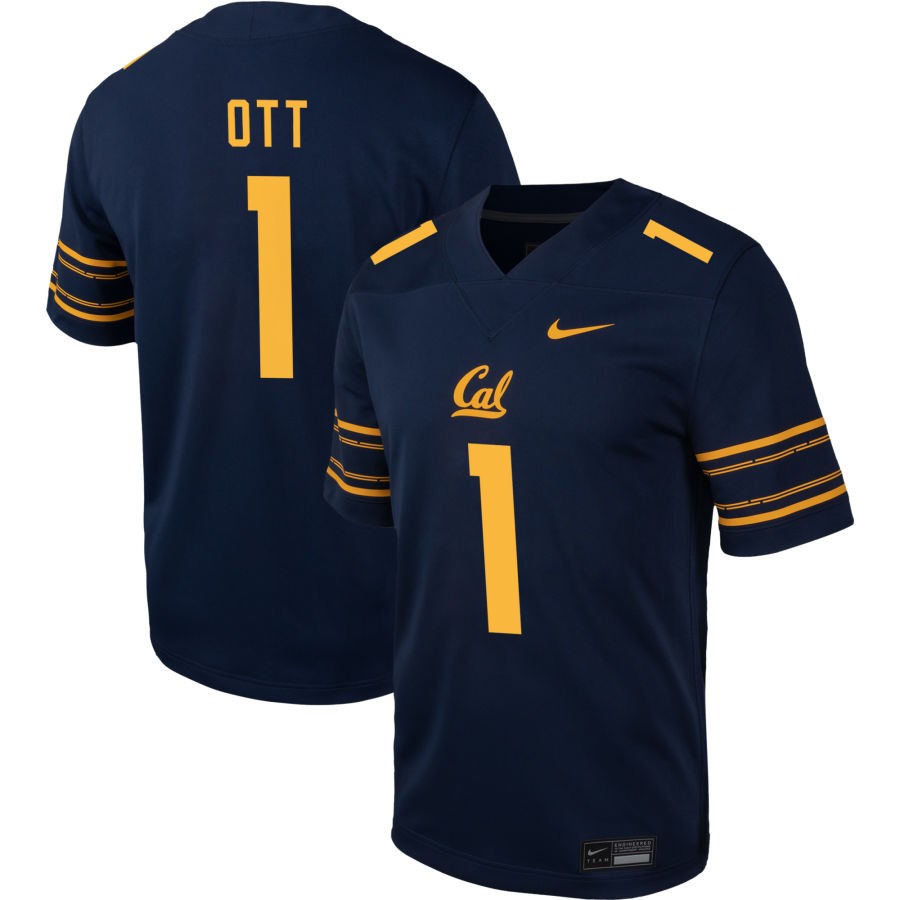 Jaydn Ott Men's Nike  Navy Cal Bears Pick-A-Player NIL Football Game Jersey