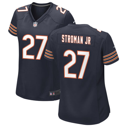 Greg Stroman Jr Women's Nike Navy Chicago Bears Custom Game Jersey