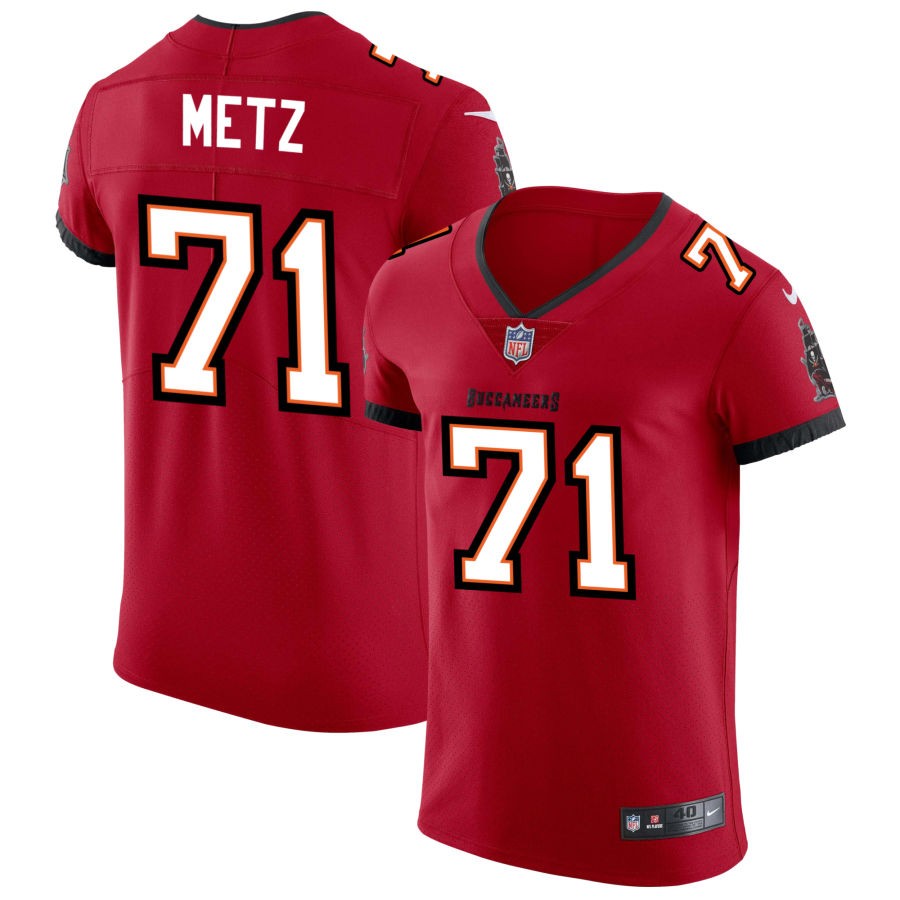 Lorenz Metz Men's Nike Red Tampa Bay Buccaneers Vapor Elite Custom Jersey
