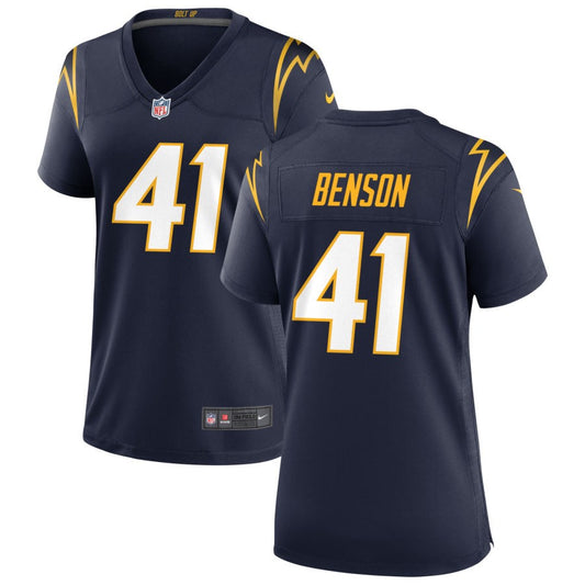 Luke Benson Women's Nike Navy Los Angeles Chargers Alternate Custom Game Jersey