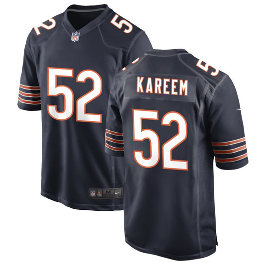 Khalid Kareem Men's Nike Navy Chicago Bears Custom Game Jersey