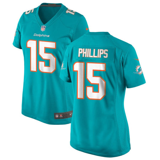 Jaelan Phillips Women's Nike Aqua Miami Dolphins Custom Game Jersey