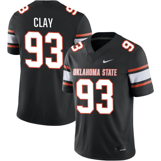 Collin Clay Men's Nike  Black Oklahoma State Cowboys  Alternate NIL Pick-A-Player Game Jersey