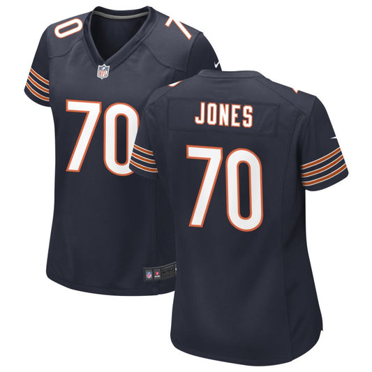 Braxton Jones Women's Nike Navy Chicago Bears Custom Game Jersey