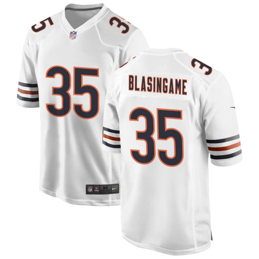 Khari Blasingame Men's Nike White Chicago Bears Custom Game Jersey