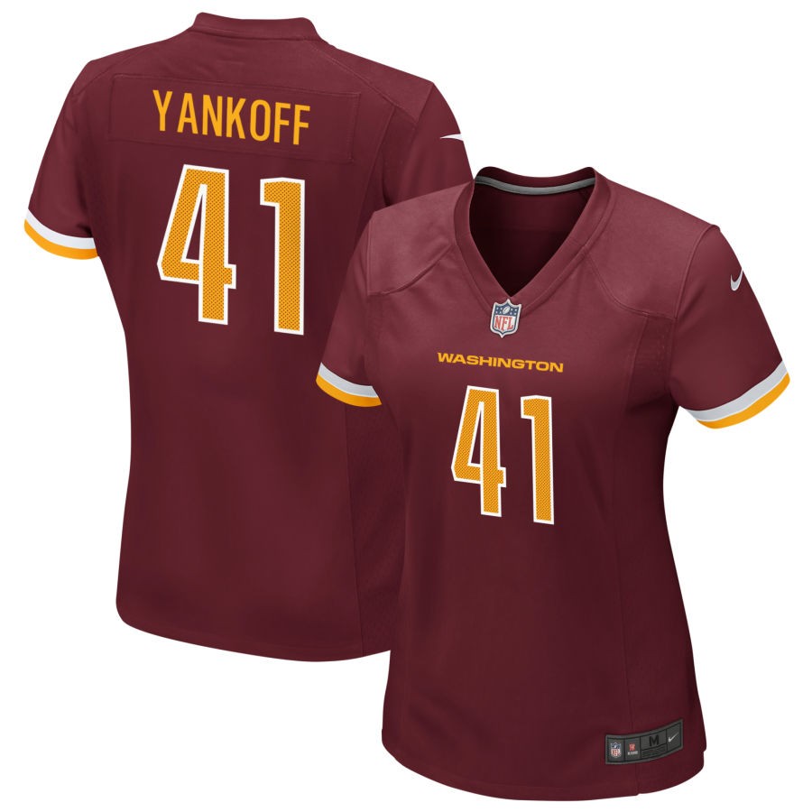 Colson Yankoff Women's Nike Burgundy Washington Commanders Game Custom Player Jersey