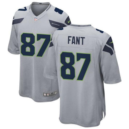 Noah Fant Men's Nike Gray Seattle Seahawks Alternate Custom Game Jersey