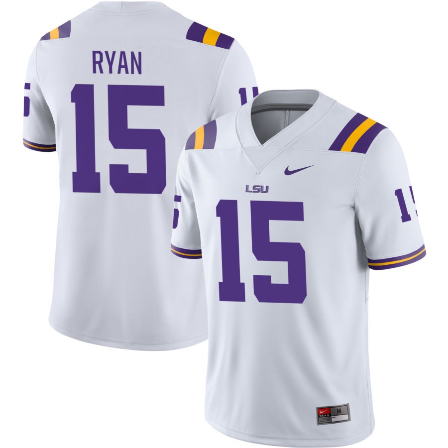 Sage Ryan Men's Nike White LSU Tigers Pick-A-Player NIL Replica Football Jersey