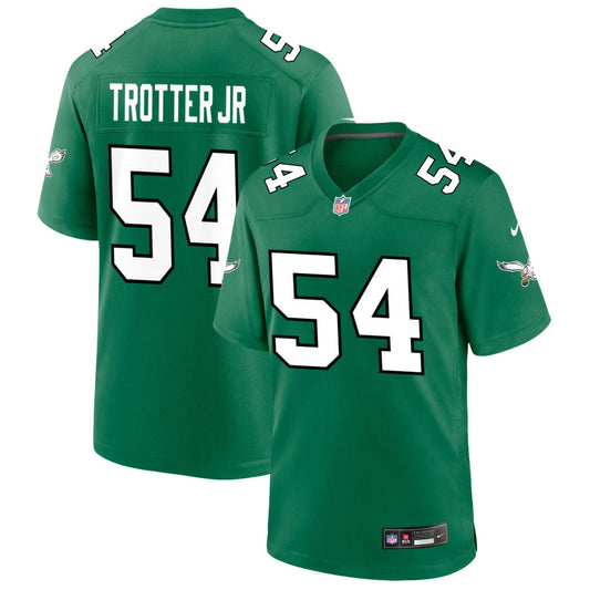 Jeremiah Trotter Jr Men's Nike Kelly Green Philadelphia Eagles Alternate Custom Game Jersey