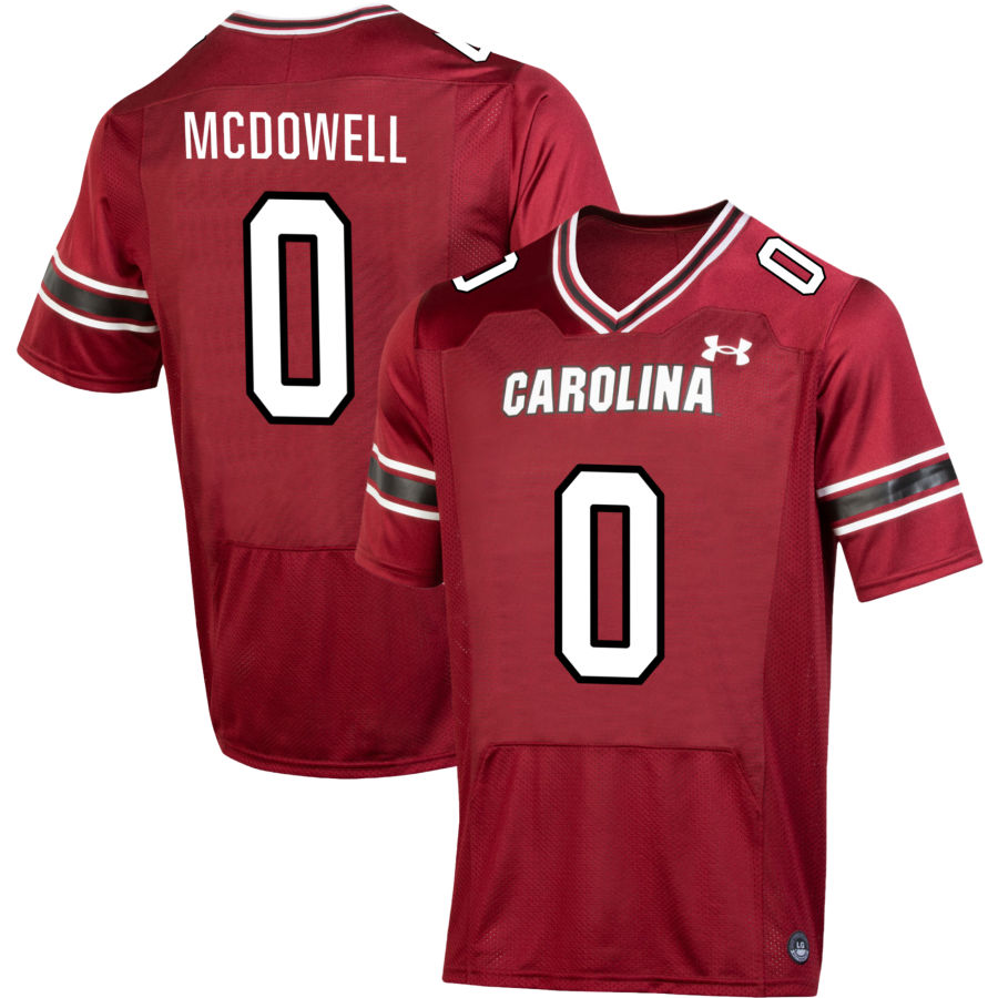 Juju McDowell Men's Under Armour  Garnet South Carolina Gamecocks NIL Pick-A-Player Replica Football Jersey