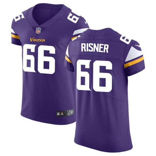 Dalton Risner Men's Nike Purple Minnesota Vikings Vapor Untouchable Custom Elite Jersey