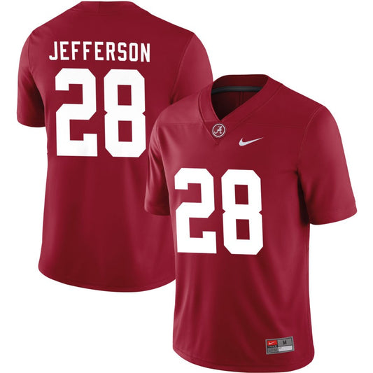 Justin Jefferson Men's Nike Crimson Alabama Crimson Tide Pick-A-Player NIL Replica Football Jersey