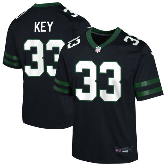 Jaylen Key Youth Nike  Legacy Black New York Jets Alternate Custom Game Jersey