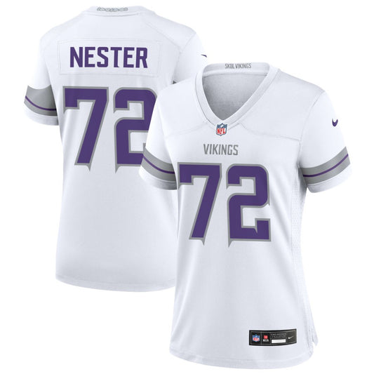 Doug Nester Women's Nike White Minnesota Vikings Alternate Custom Game Jersey