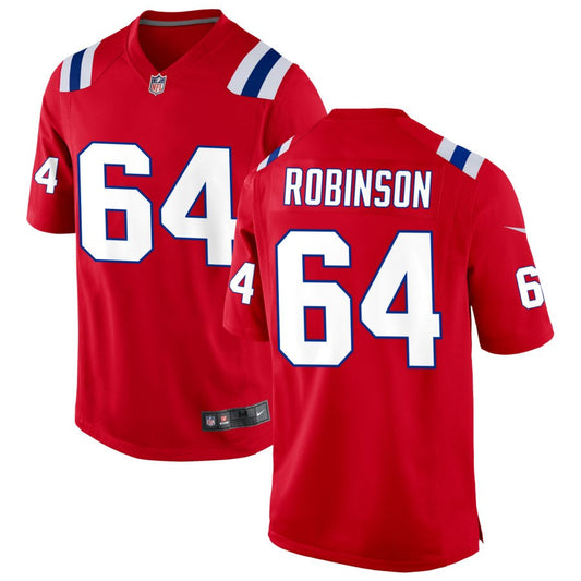 Layden Robinson Men's Nike Red New England Patriots Alternate Custom Jersey