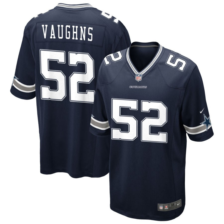 Byron Vaughns Men's Nike Navy Dallas Cowboys Custom Game Jersey