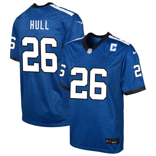 Evan Hull Youth Nike  Blue Indianapolis Colts Indiana Nights Alternate Custom Game Jersey