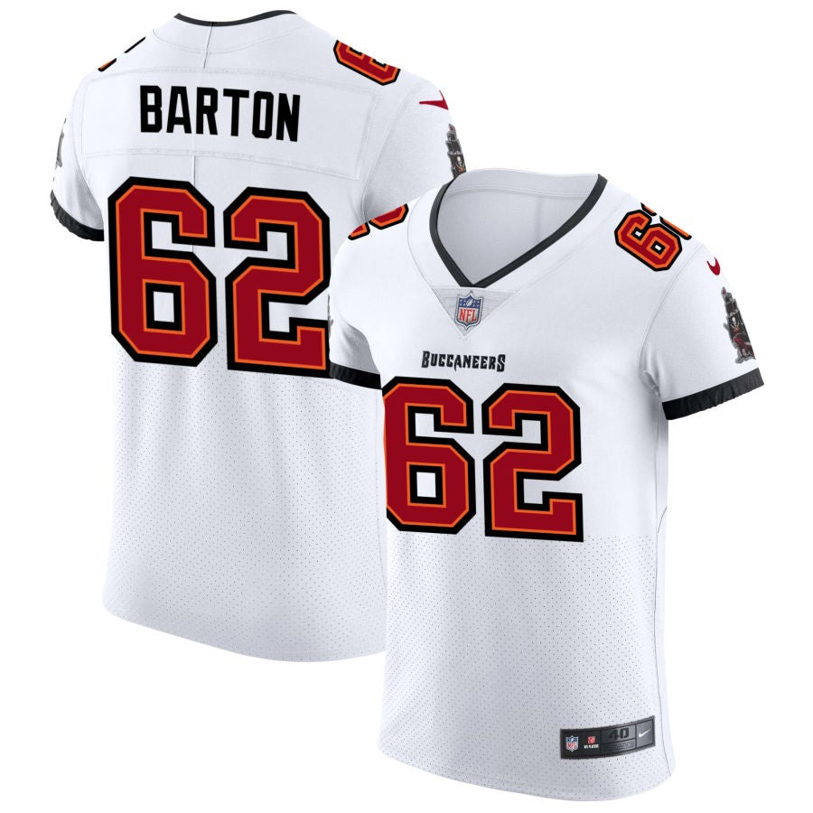 Graham Barton Men's Nike White Tampa Bay Buccaneers Vapor Elite Custom Jersey