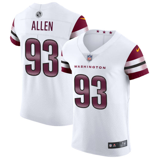 Jonathan Allen Men's Nike White Washington Commanders Vapor Untouchable Elite Custom Jersey