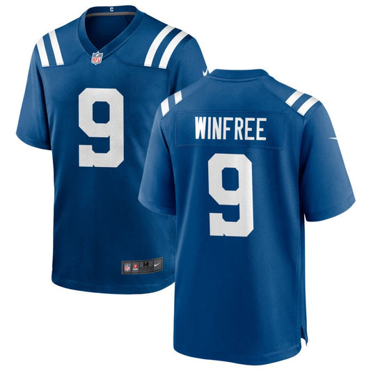 Juwann Winfree Men's Nike Indianapolis Colts Royal Custom Game Jersey