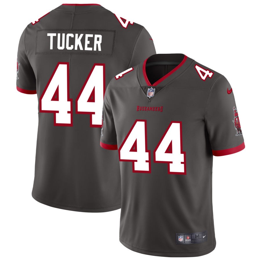 Sean Tucker Men's Nike Pewter Tampa Bay Buccaneers Vapor Untouchable Elite Custom Alternate Jersey