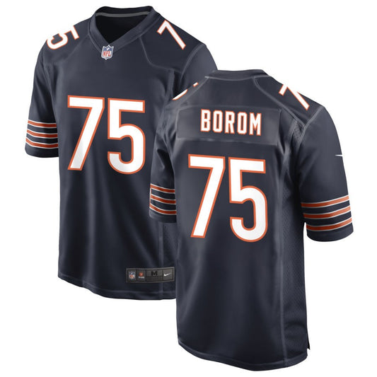 Larry Borom Men's Nike Navy Chicago Bears Custom Game Jersey