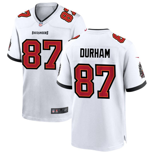 Payne Durham Men's Nike Tampa Bay Buccaneers White Custom Game Jersey