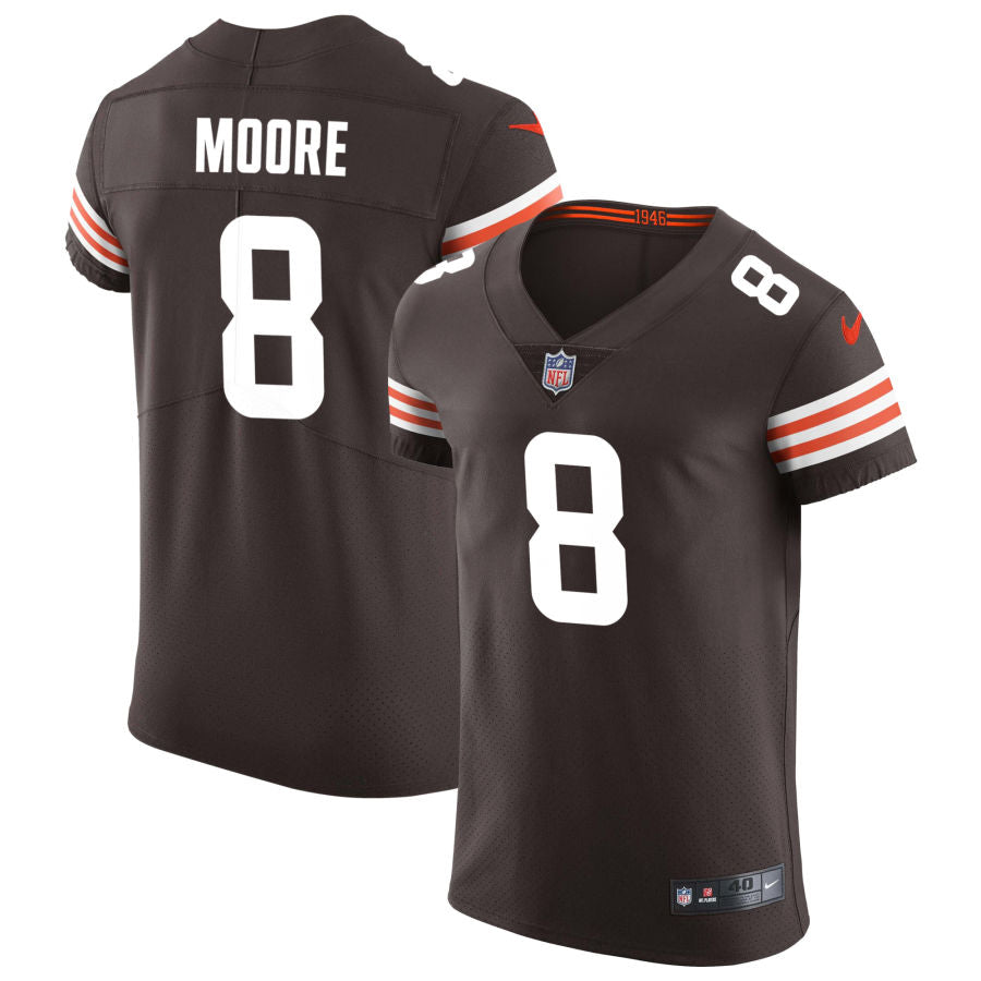 Elijah Moore Men's Nike Brown Cleveland Browns Vapor Elite Custom Jersey