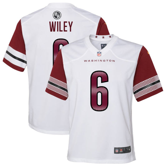 Michael Wiley Youth Nike White Washington Commanders Game Custom Player Jersey