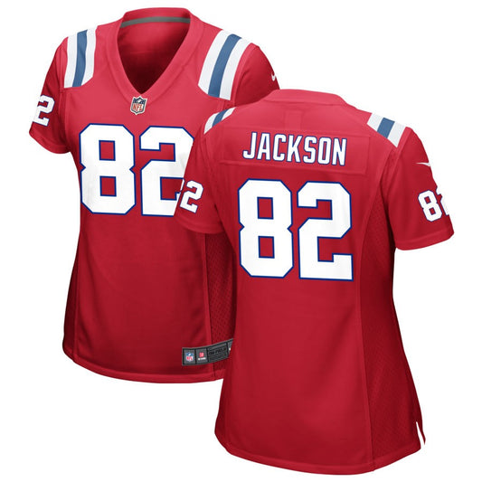 JaQuae Jackson Women's Nike Red New England Patriots Alternate Custom Jersey