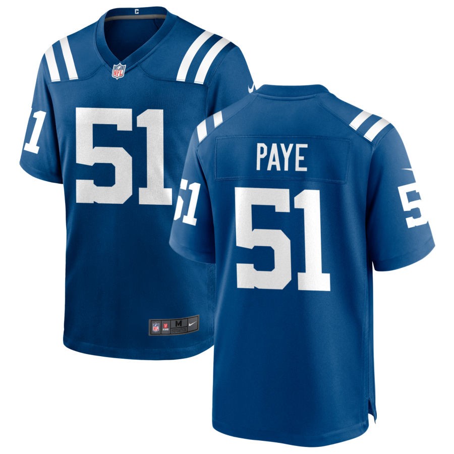 Kwity Paye Men's Nike Indianapolis Colts Royal Custom Game Jersey