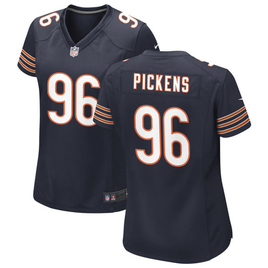 Zacch Pickens Women's Nike Navy Chicago Bears Custom Game Jersey