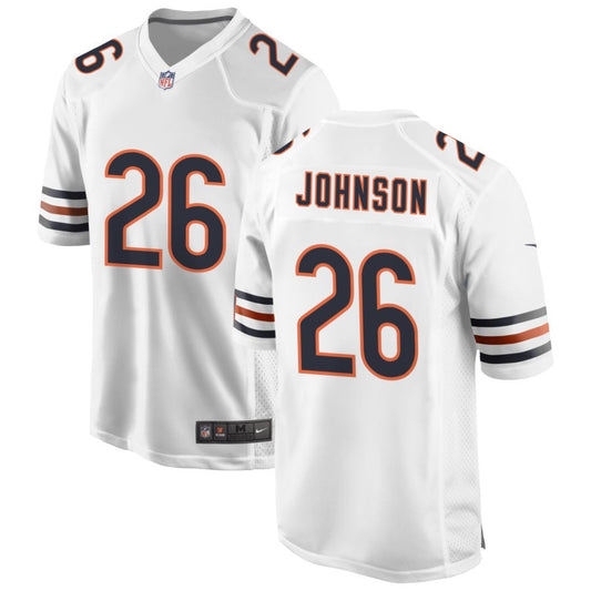 Quindell Johnson Men's Nike White Chicago Bears Custom Game Jersey