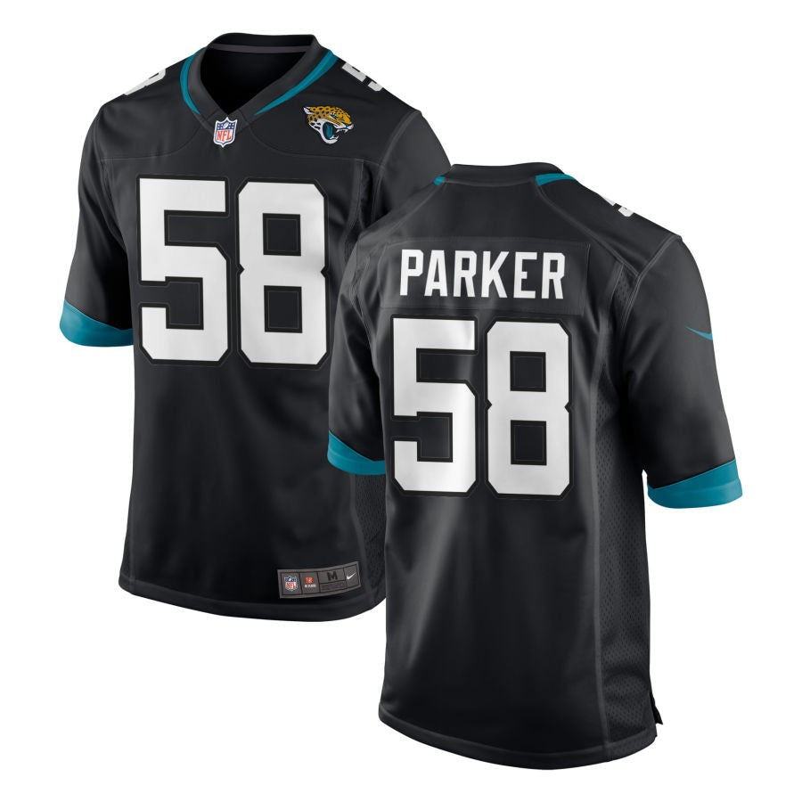 Andrew Parker Youth Nike Black Jacksonville Jaguars Custom Team Color Game Jersey