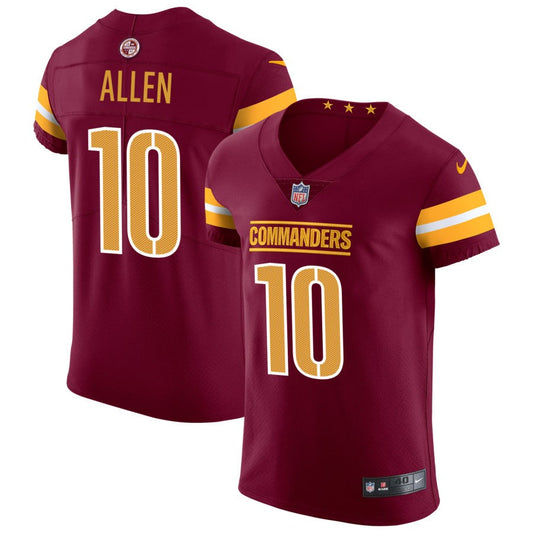 Kazmeir Allen Men's Nike Burgundy Washington Commanders Vapor Untouchable Elite Custom Jersey